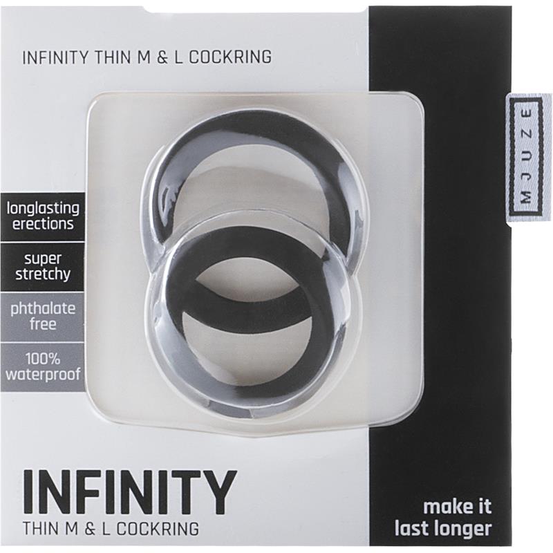 MJUZE Thin Medium and Large Cockring - Club X