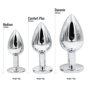 Magic Touch Butt Plug Fun Kit - Stainless 3 pack - Club X