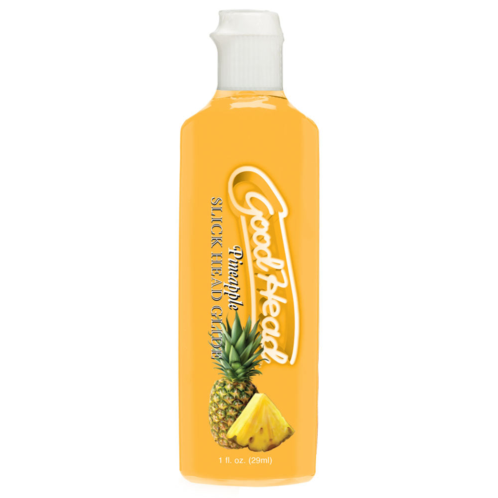 GoodHead Pineapple Blowjob Set - Pineapple Stroker with Pineapple Flavoured Lubricant 30 ml Bottle Doc Johnson