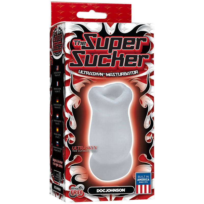 The Super Sucker UR3 Masturbator - Clear Masturbator Sleeve Doc Johnson