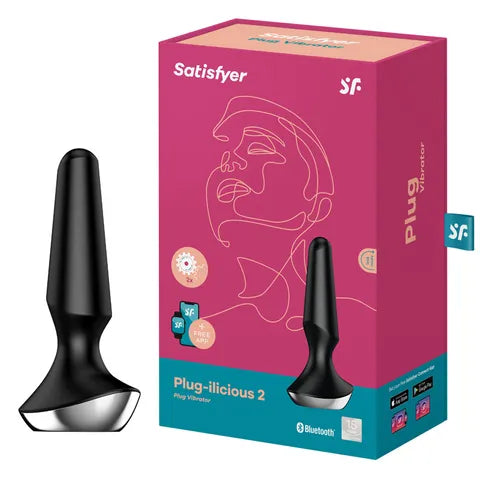 Satisfyer Plug-Ilicious 2 W/ Powerful Motors Deliver Deep Strong Vibrations Vibrator  - Club X