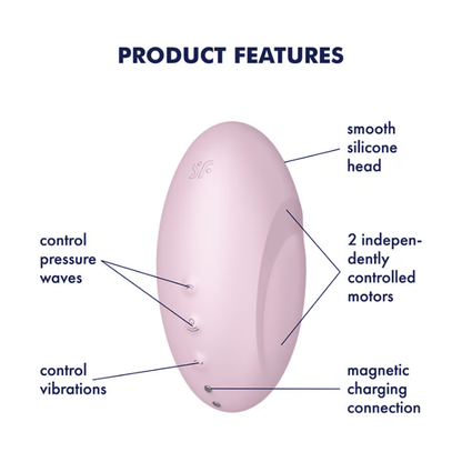 Satisfyer Vulva Lover 3 Vibrator - Pink  - Club X