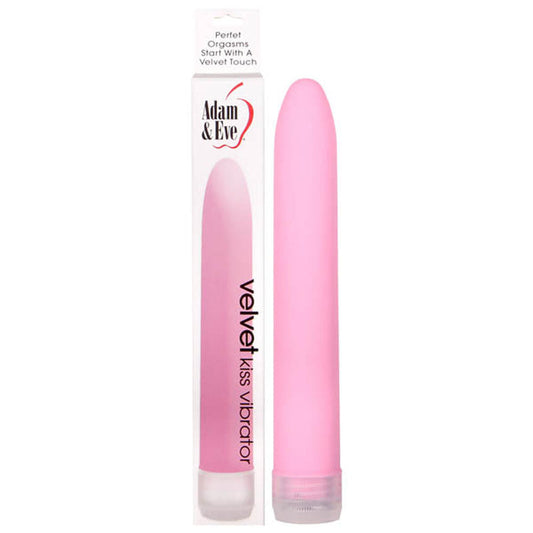 Adam & Eve Velvet Kiss Vibrator - Pink 15.2 cm (6'') Vibrator Adam & Eve