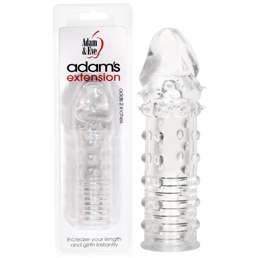 Adam & Eve Adam's Extension - Clear Penis Sleeve Adam & Eve