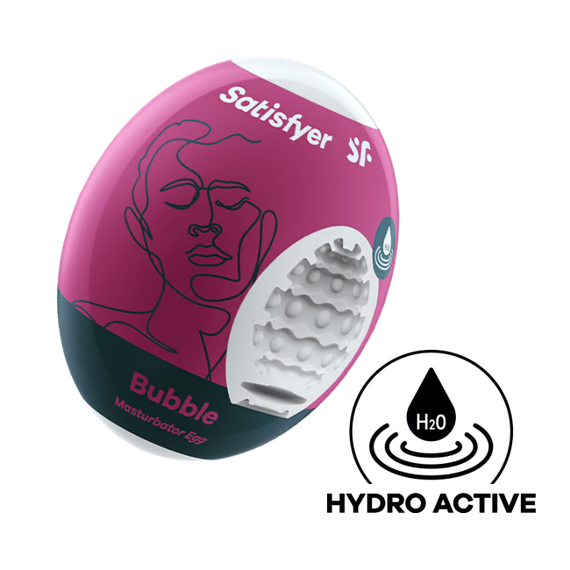 Satisfyer Masturbator Egg - Bubble  - Club X