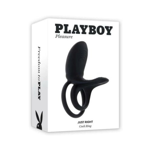Playboy Pleasure Just Right Silicone Vibrating Cock Ring  - Club X