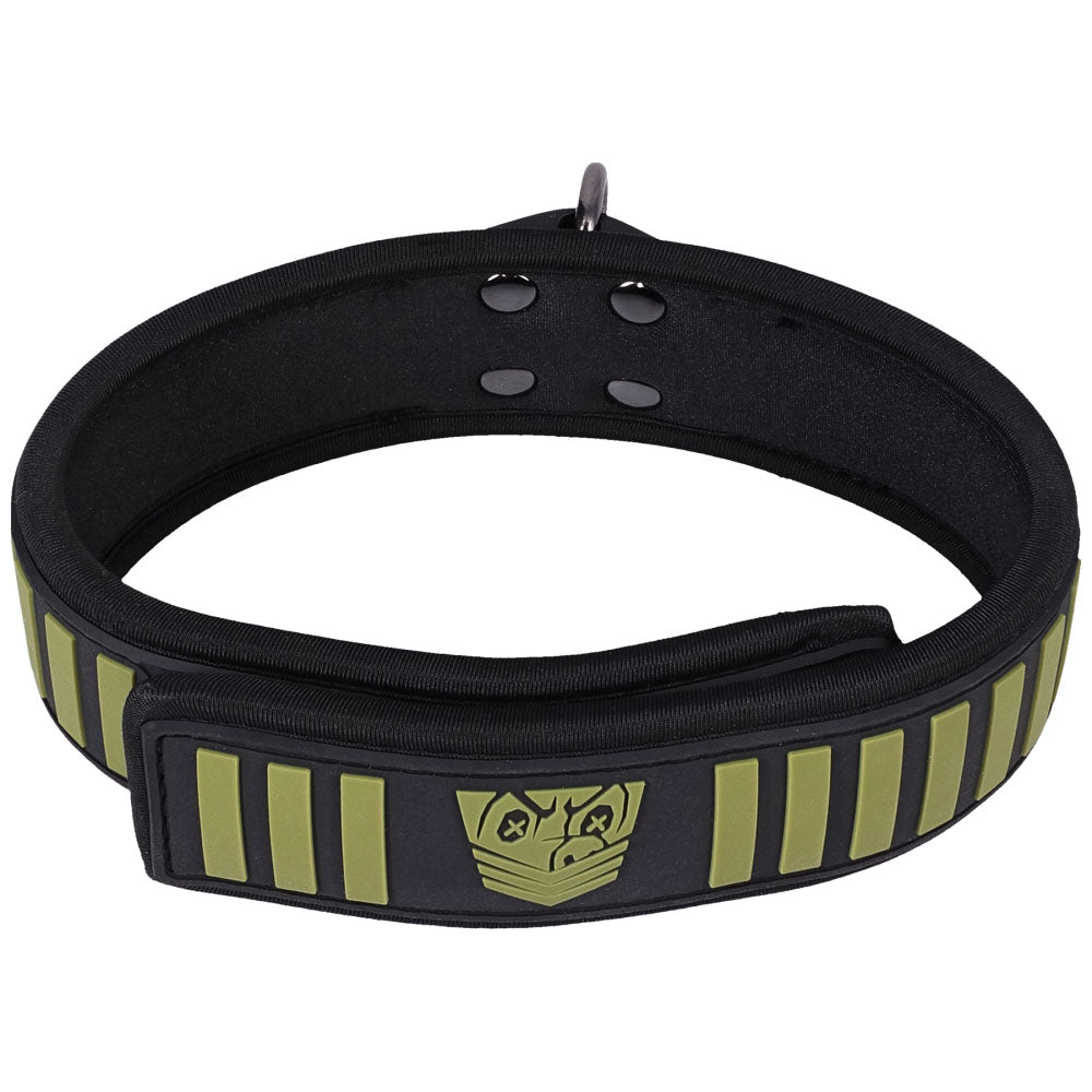 Fort Troff - Tactical Collar & Leash - Black/Green Restraint Doc Johnson