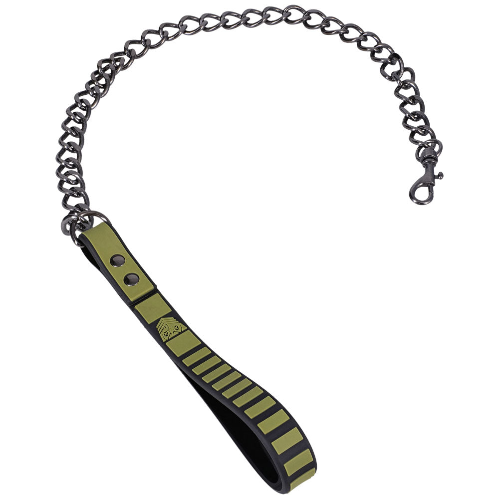 Fort Troff - Tactical Collar & Leash - Black/Green Restraint Doc Johnson