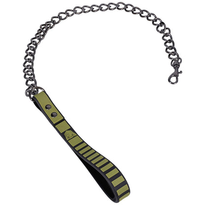Fort Troff - Tactical Collar & Leash - Black/Green Restraint Doc Johnson