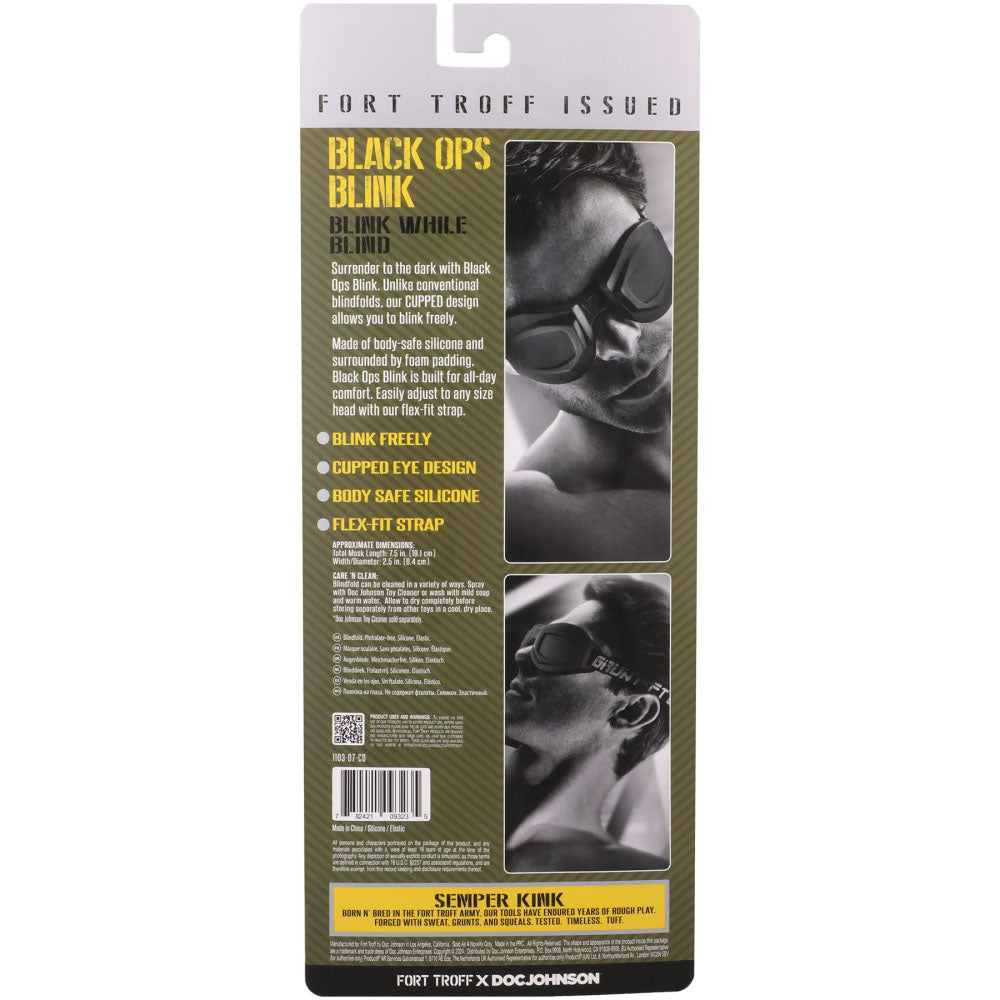Fort Troff - Black Ops Blink - Black Eyemask Restraint Doc Johnson