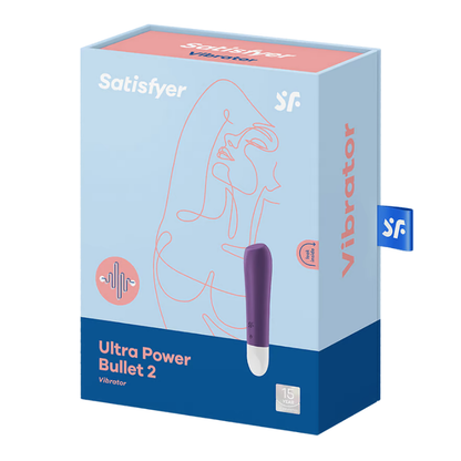 Satisfyer Ultra Power Bullet 2 Powerful Vibrator - Violet  - Club X