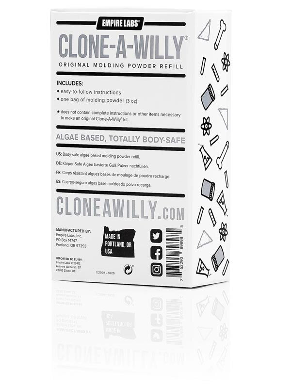 Clone A Willy Kit Molding Powder Refill 3oz Box Clone A Willy