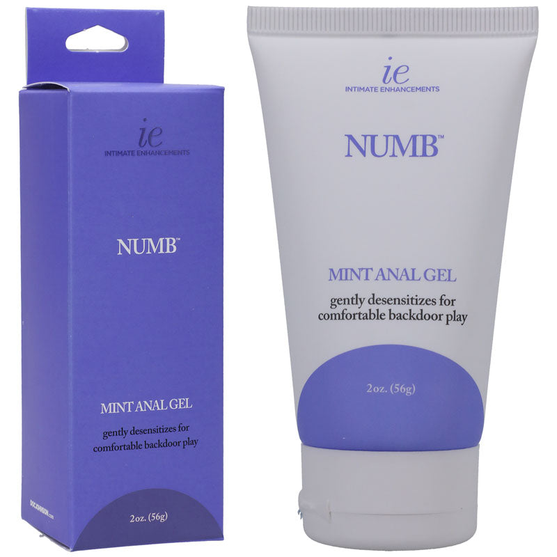 Numb Anal Gel - Mint - Mint Flavoured Numbing Anal Gel - 59 ml Tube Doc Johnson