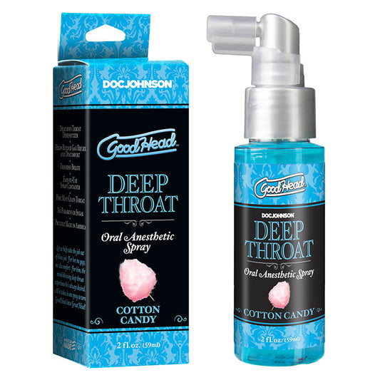 GoodHead Deep Throat Spray - Cotton Candy - Cotton Candy Flavoured Deep Throat Spray - 59 ml Bottle Doc Johnson