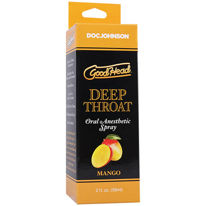 GoodHead Deep Throat Spray - Mango - Mango Flavoured Deep Throat Spray - 59 ml Bottle Doc Johnson