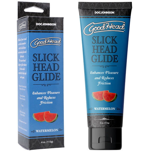 GoodHead Slick Head Glide - Watermelon - Watermelon Flavoured Lubricant - 120 ml Tube Doc Johnson