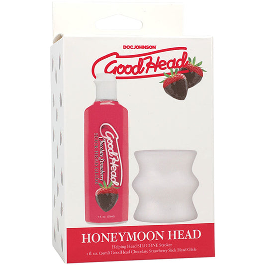 GoodHead Honeymoon Head - Kit - Chocolate Strawberry GoodHead Glide with Helping Head Stroker Doc Johnson