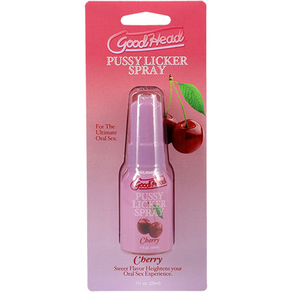 GoodHead Pussy Licker Spray - Cherry - Cherry Flavoured Spray - 29 ml Bottle Doc Johnson