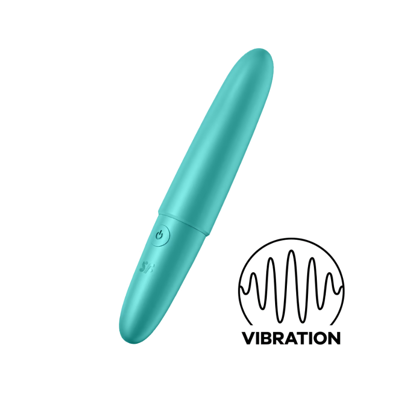 Satisfyer Ultra Power Bullet 6 Vibrator - Turquoise  - Club X