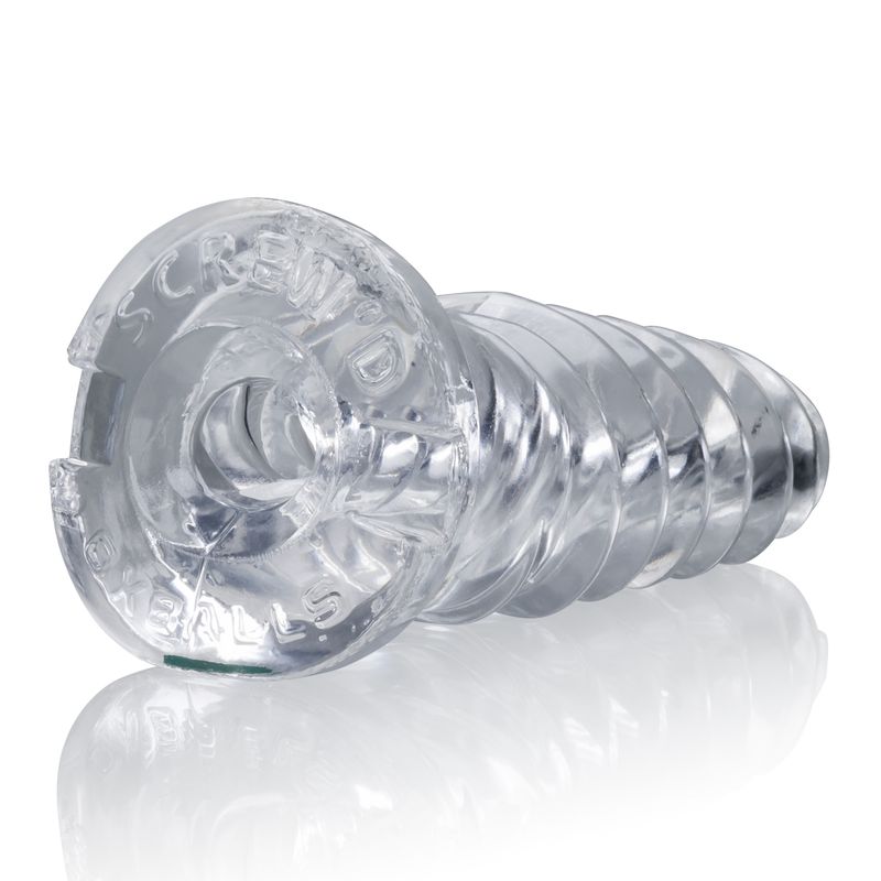 ScrewD Super Squish Corkscrew Jackoff Toy Clear OxBalls