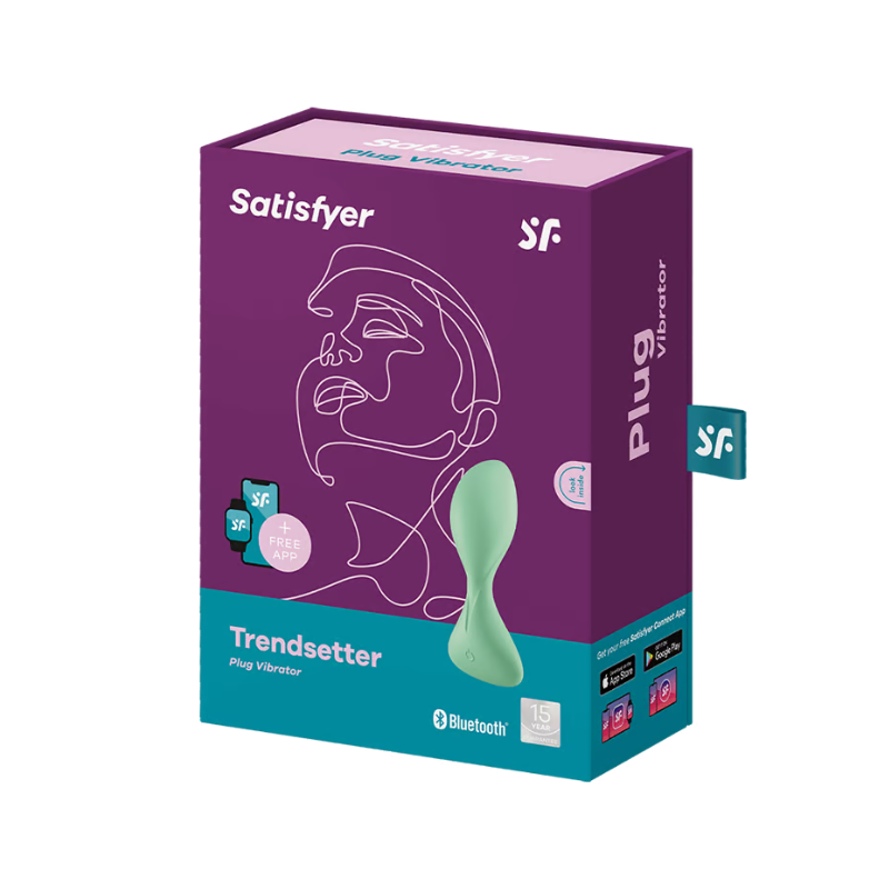 Satisfyer Trendsetter Connect App Vibrator - Light Green  - Club X