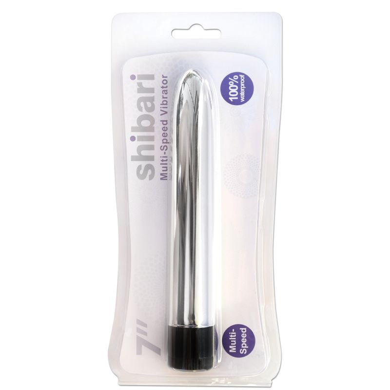 Shibari Multi-Speed Vibrator 7in Silver Shibari
