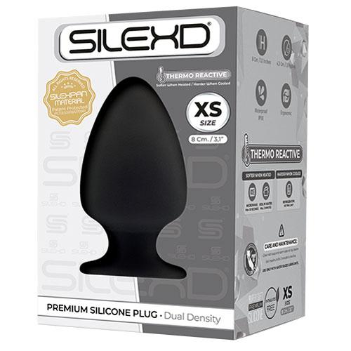 Silexd Anal Plug Model 1 Extra Small Black  - Club X