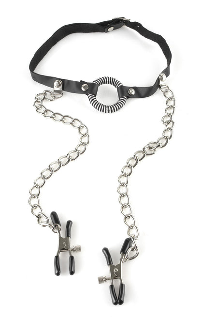Fetish Fantasy O-Ring Gag Nipple Clamps Fetish Fantasy