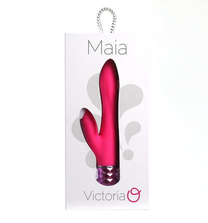 Maia Victoria - Pink 15.2 cm USB Rechargeable Rabbit Vibrator Maia Toys