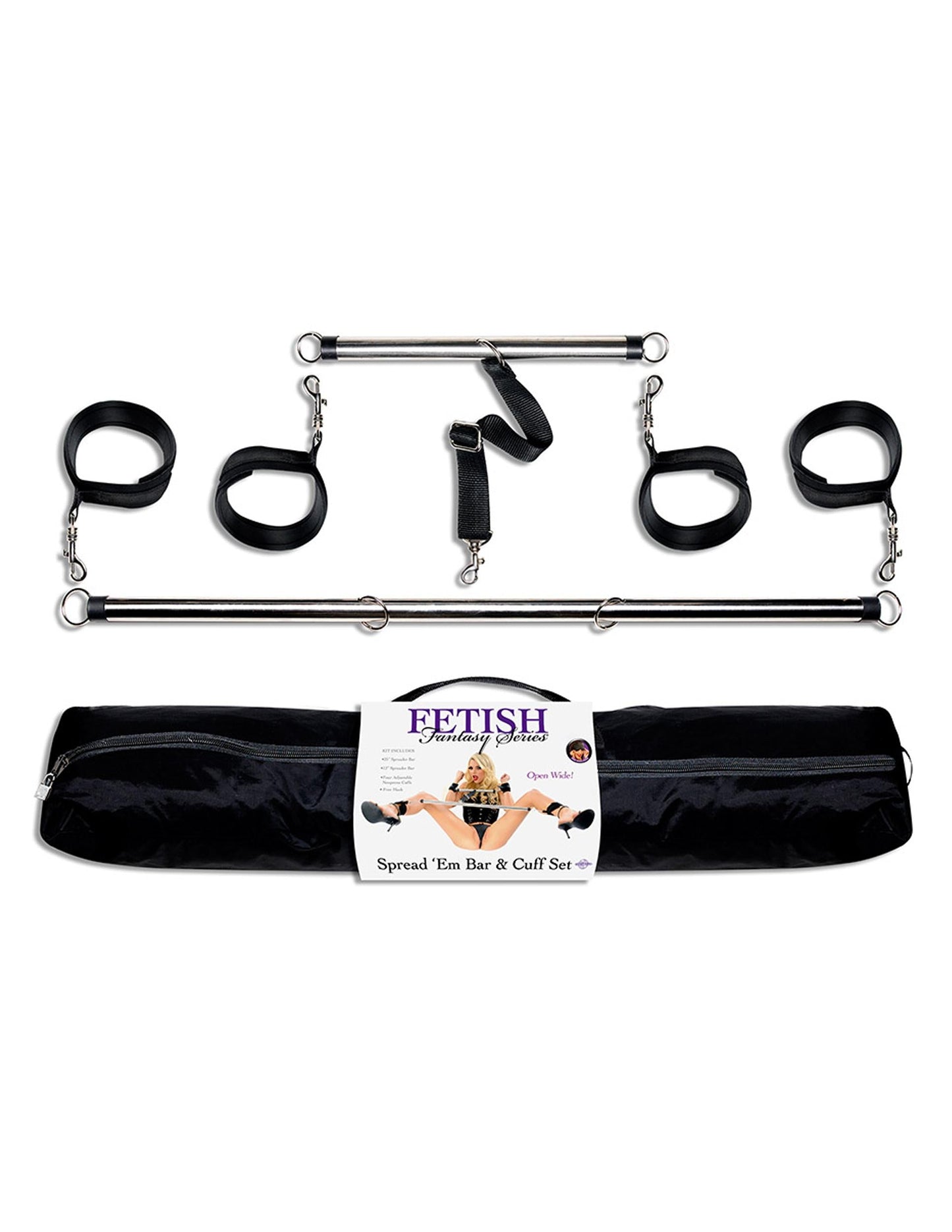 Fetish Fantasy Series Spread 'em Bar & Cuff Set Pipedreams