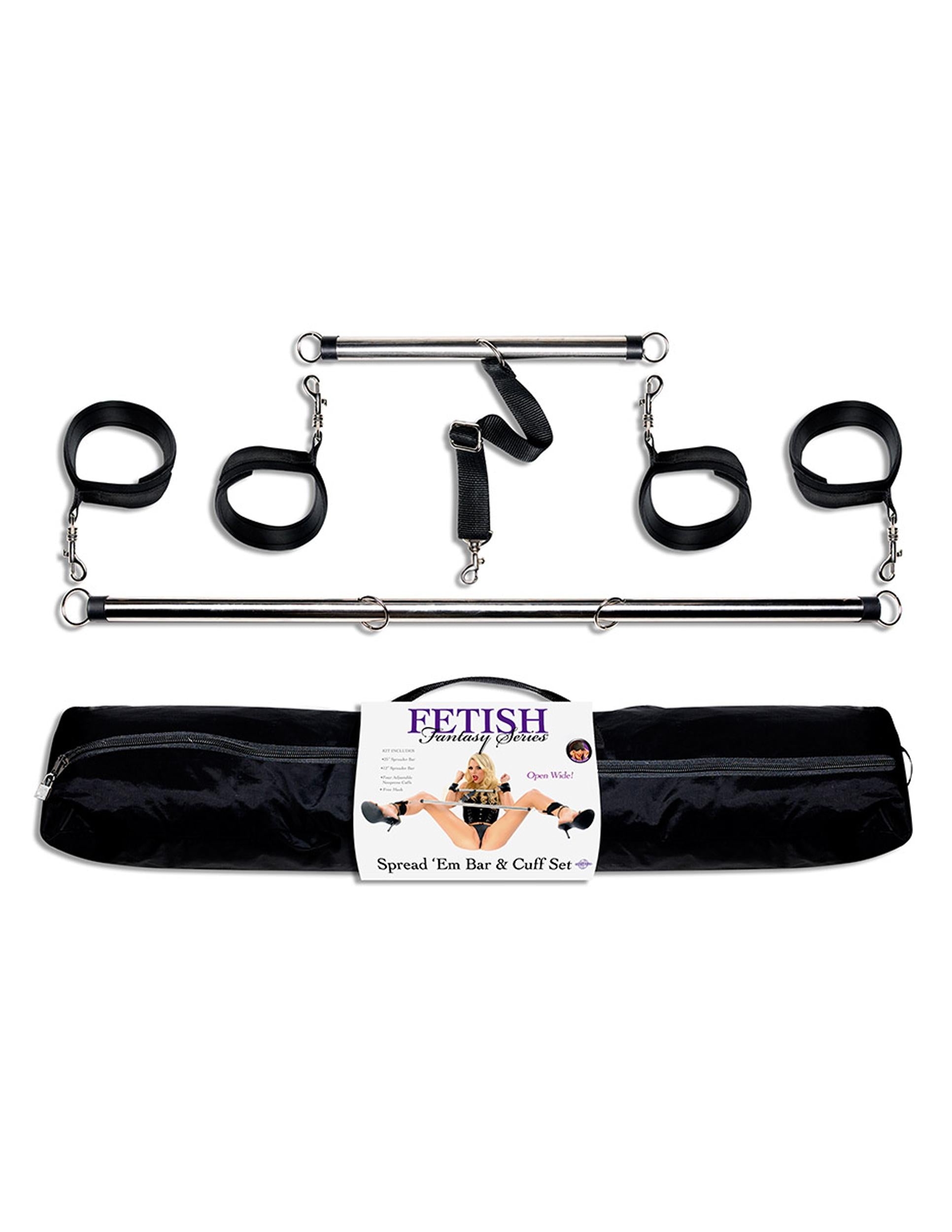 Fetish Fantasy Series Spread 'em Bar & Cuff Set Pipedreams