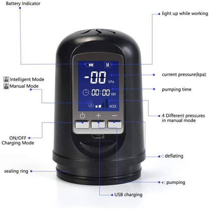 Apex Luxury USB LCD Auto-Pump Clear Daytona