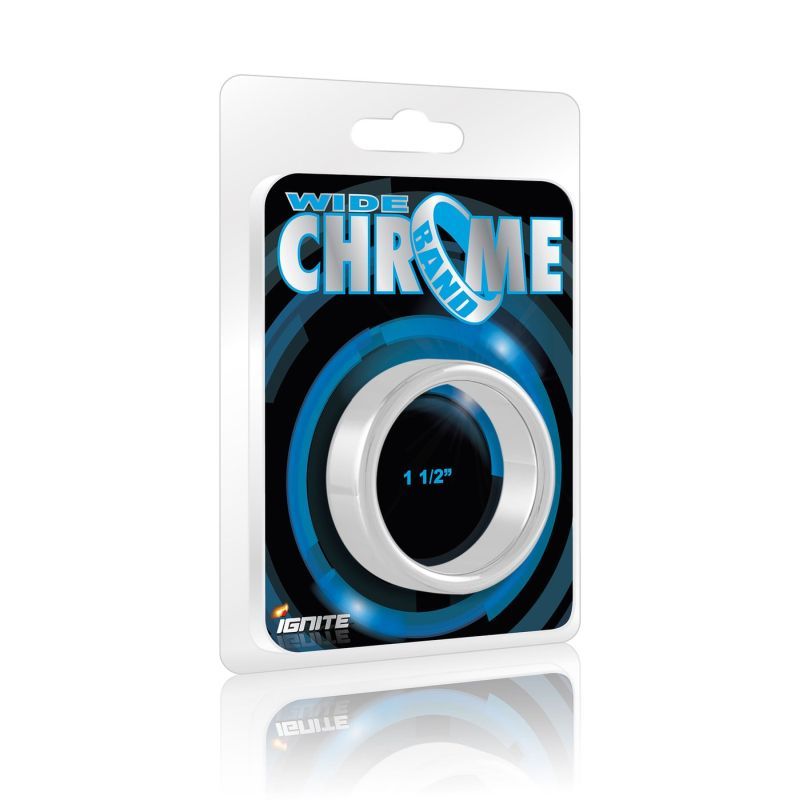 Wide Band Chrome Cock Ring 38mm Si Novelties