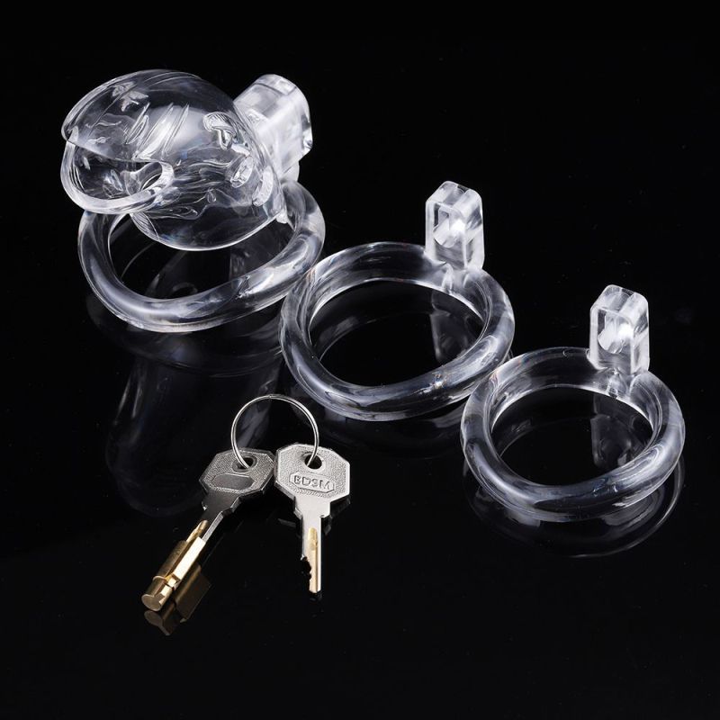 Brutus Shark Chastity Cage Clear Brutus