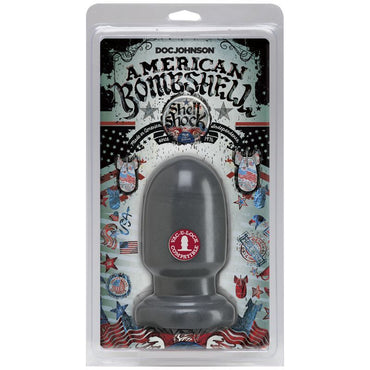 Shell Shock Small Anal Plug Gun Metal American Bombshell