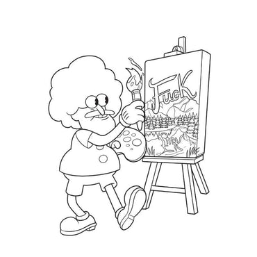 Suck My Crayon Colouring Book Wood Rocket