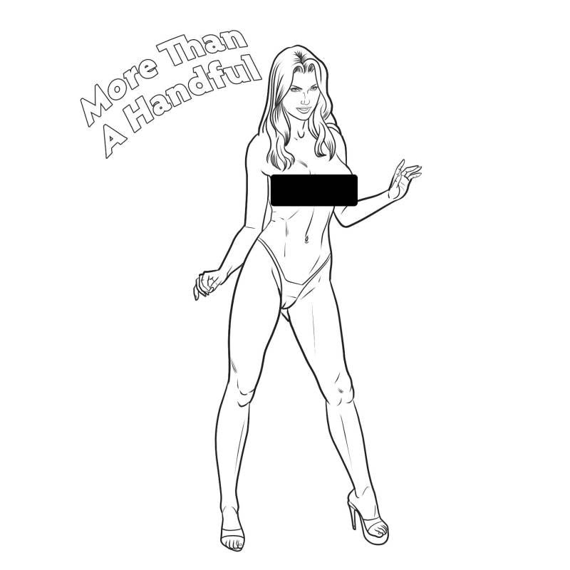 Boobs Boobs Boobs Colouring Book Wood Rocket