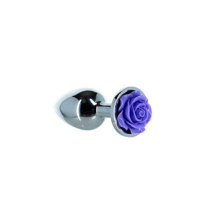 Purple Rose 3in Metal Butt Plug LUX Active