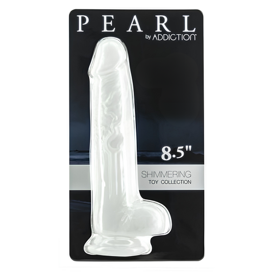 Pearl Dildo 8.5in Pearl White Addiction