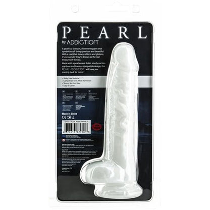 Pearl Dildo 8.5in Pearl White Addiction
