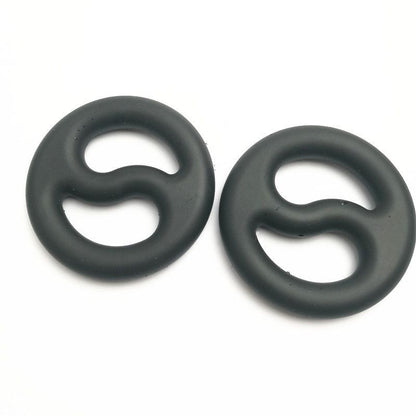 Brutus Yin Yang Silicone Cock and Ball Duo Ring Brutus