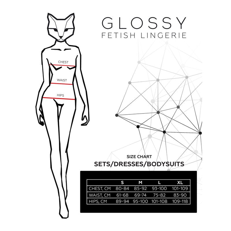Glossy Wetlook Mini Skirt Camren Glossy