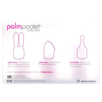 PalmPower Pocket Extended Silicone Massage Heads 3 Pc Set PalmPower