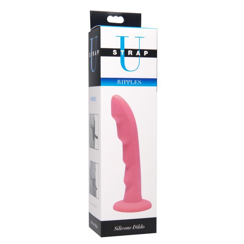 Ripples Silicone Dildo Strap U