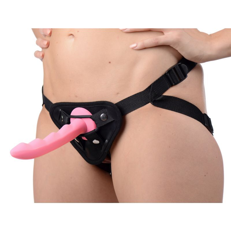 Ripples Silicone Dildo Strap U