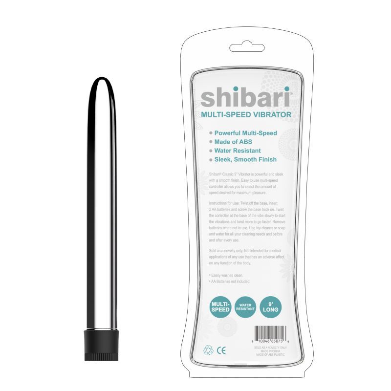 Shibari Multi-Speed Vibrator 9in Silver Shibari