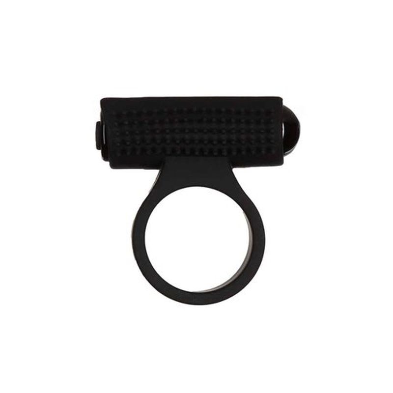Power Bullet Cosmic Cock Ring w Bullet Black PowerBullet