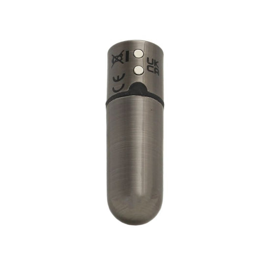 Power Bullet First Class 6cm Rechargeable w Crystal Gun Metal PowerBullet