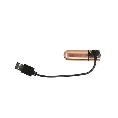 Power Bullet First Class 6cm Rechargeable w Crystal Rose Gold PowerBullet