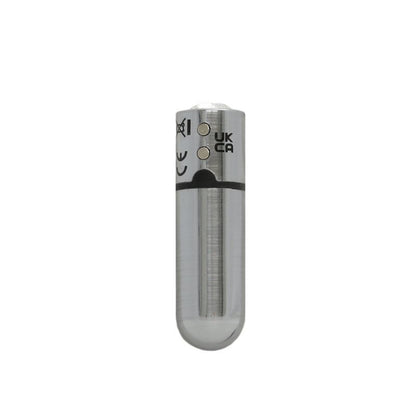Power Bullet First Class 6cm Rechargeable w Crystal Silver PowerBullet